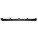 LINKEDPRO BY EPCOM Panel de parcheo de impacto (110) UTP de 24 puertos Cat5e, 19in con barra para organizar cable