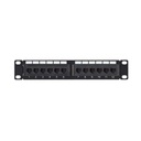 LINKEDPRO BY EPCOM Panel de parcheo de impacto (110) UTP de 12 puertos Cat6, 10in 