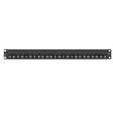 Siemon Patch Panel Z-MAX, de 24 puertos, Modular (vacío), Plano, 1UR
