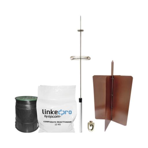 LINKEDPRO BY EPCOM Kit pararrayo LinkedPro básico. Ideal para la protección de mástiles y postes. 