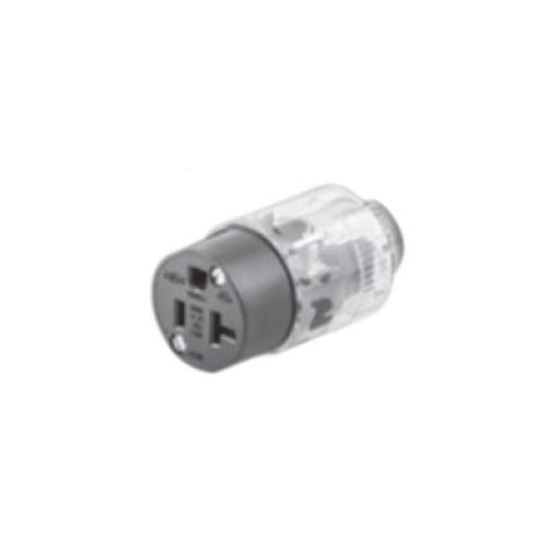 [HUBBELL_HUB-520-LC] Hubbell Conector Iluminado 20 A 125 V CA 2 Polos 3 Hilos (Nema 5-20R).