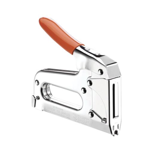 Arrow Grapadora Profesional de Cables a Madera/Tablaroca. Grapa Redonda. Cable hasta 6.5 mm.