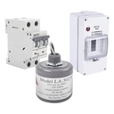 Epcom Kit de Centro de Carga Para Corriente Alterna, Breaker de hasta  400 Vca de 16 A con Supresor de Picos Transitorios.