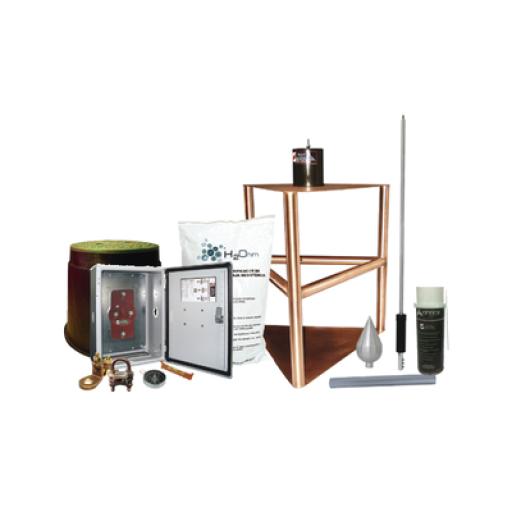 [TOTALGROUND_KITMASTER03T] Total Ground Kit Pararrayo con Accesorios de Instalación en Torre para Protección de 200 m de Diámetro.