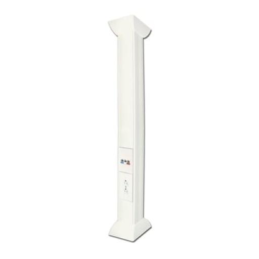 Thorsman Pole Blanco de 3m para instalaciones eléctricas, voz y datos, No incluye accesorios, se venden por separado los  modelos TEK100DUPLEX( accesorios de fijacion y contacto duplex) y TEK100UNI ( soporte y tapa universal) (13000-01000)