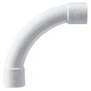Gewiss Curva de radio estrecho para tubería rígida, recomendado para cables de datos, PVC Auto-extinguible, de 32 mm