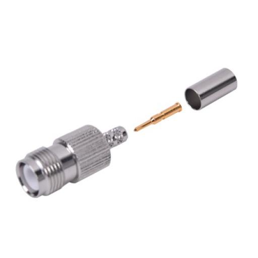 [RFINDUSTRIES_RP-1216-C1] RF Industries Conector TNC Hembra Inverso para cable RG-142/U.