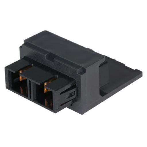 [PANDUIT_CMDBUSCZBL] Panduit Módulo Acoplador SC Duplex, para Fibra Óptica Monomodo OS1/OS2, Tipo Mini-Com, Color Azul