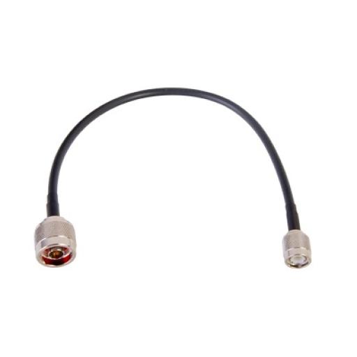 Epcom Jumper de 30 cm fabricado con cable RG-58U-SYS, conector "N" y conector "TNC" en el otro extremo