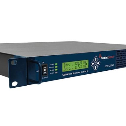 Samlex Inversor de corriente Onda Pura Montaje en rack 1200W, 48 Vcc- 120 VCA, 50/60 Hz