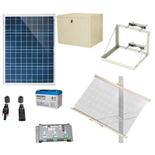 [EPCOM_PL12K] Epcom Kit Solar de 12 Vcc para alimentar energizador de cerca electrificada 