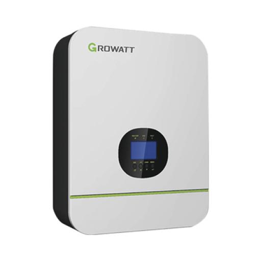 [GROWATT_SPF3000TLLVM48P] GROWATT Inversor Cargador 3kW Compatible con Baterías de Litio, Monitoreo Remoto y Sincronización para Mayor Potencia, Operación 48Vcc