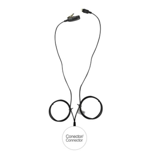 Otto Kit de vigilancia LOC de 2 cables para KENWOOD NX-200/300/410, TK-480/2180/3180