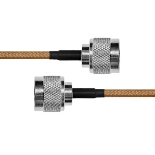 Epcom Cable Coaxial RG-142/U de 60 cm. para 50 Ohm, con Conectores N Macho a N Macho.