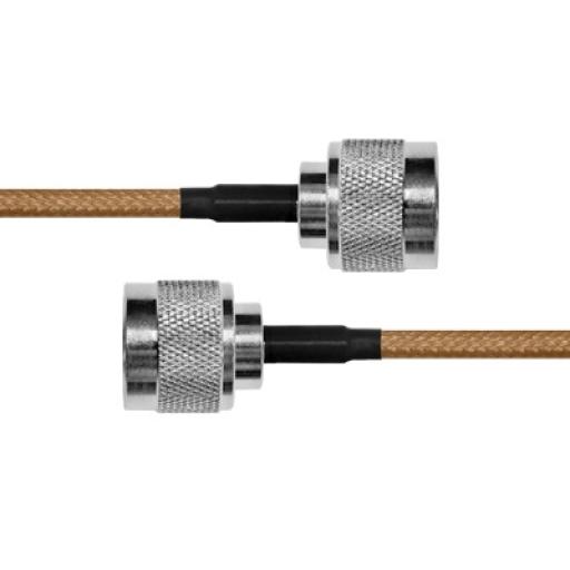 Epcom Jumper de 110 cms. con Cable Coaxial RG-142/U, con Conectores N Macho a N Macho.
