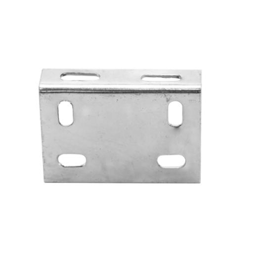 CHAROFIL Placa Salida a Tubo, con acabado Electro Zinc 