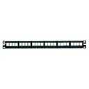 Panduit Panel de Parcheo Modular Keystone (Sin Conectores), de 24 Puertos, Espacio Para Identificación con Etiqueta Adhesiva,  1UR