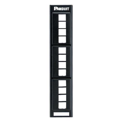 [PANDUIT_NKFP12W] Panduit Panel de Parcheo Modular Keystone (Sin Conectores), de Montaje en Pared usando Accesorio WB89D, 12 Puertos