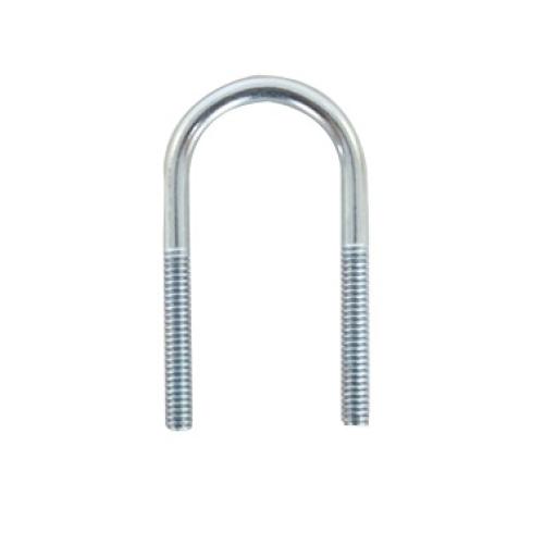 CHAROFIL Abrazadera tipo U de 3/4", con acabado Electro Zinc, no incluye tuercas y arandelas 