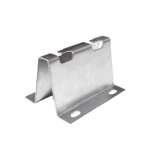 CHAROFIL Soporte de piso falso directo, ideal para llegada a Rack, con acabado Electro Zinc