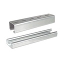 CHAROFIL Unicanal liso 4x2 cm, 3000 mm de Longitud, con acabado ElectroZinc