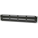 Intellinet Panel de Parcheo Cat5e, 48 Puertos RJ-45, 2U, Negro