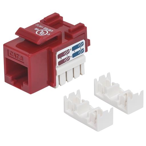 Intellinet JACK RJ45 CAT6 KEYSTONE DE IMPACTO ROJO