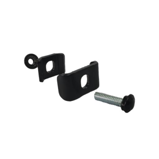 CHAROFIL Kit 1 para unir tramos de charolas, con baño de pintura epóxica color Negro