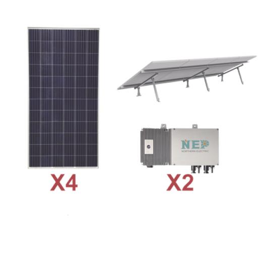 Epcom Kit Solar para Interconexión de 1.1 kW de Potencia, 110 Vca con Micro Inversores y Paneles Policristalinos.