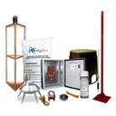 Total Ground Kit Pararrayo con Accesorios para Protección de Diámetro de 300m.