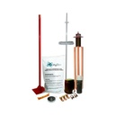 Total Ground Kit de Pararrayo Dipolo con Electrodo y Accesorios de Instalación para Techo.