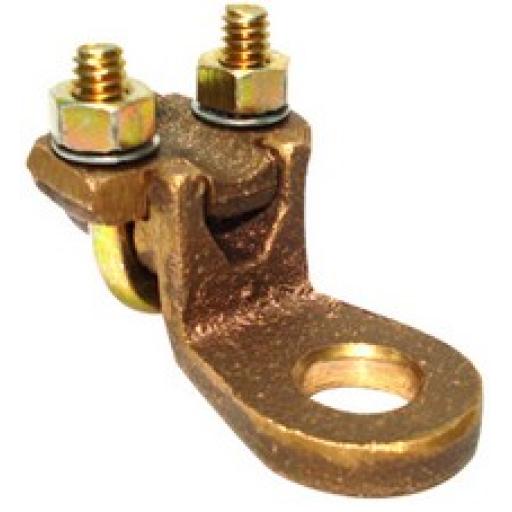 [TOTALGROUND_TG-CR11] Total Ground Conector de Bornes de 1/2" a Cable de Calibre 4 a 1/0 (AWG).