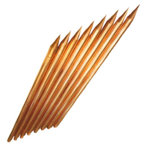Total Ground Varilla de Acero con Recubrimiento de Cobre Diámetro 3/4" de 3m de Largo