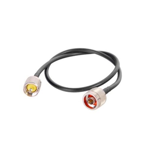 Epcom Jumper de 60 cm fabricado con cable RG-58U-SYS, conector "N" y "UHF" del otro extremo