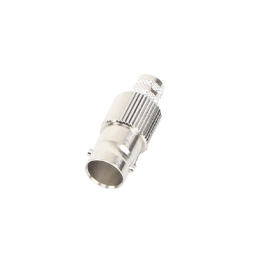 [RFINDUSTRIES_RFB-1724-Q] RF Industries Conector BNC Hembra de 75 Ohm, Anillo Plegable para Cable RG-6/U, Níquel/ Oro/ Teflón.