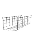 CHAROFIL Charola Tipo Malla 116/300 mm, Acabado Electro Zinc, Hasta 554 Cables Cat6, Tramo de 3 Metros