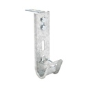 CHAROFIL Soporte (Gancho) tipo J-Hook, hasta 7 cables Cat6, ideal para soportar cableado en los espacios de manipulación al aire, Para instalación en interior