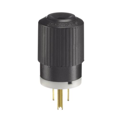 Hubbell Clavija Negra 15 A 125 V CA 2 Polos 3 Hilos (NEMA 5-15P).  