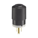 Hubbell Clavija Negra 15 A 125 V CA 2 Polos 3 Hilos (NEMA 5-15P).  