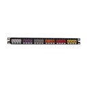 Panduit Panel de Parcheo Modular Mini-Com (Sin Conectores), Plano de Instalación al Ras, Sin Blindaje, de 24 puertos, 1UR