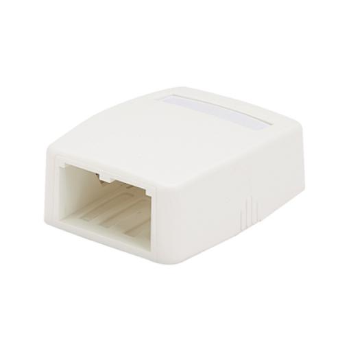 Panduit Caja de Montaje en Superficie, Para 2 Módulos Mini-Com, Color Blanco