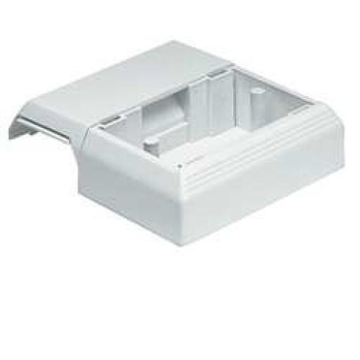 Panduit Caja Superficial Con Bisagras de Instalación a Presión, Para Canaletas T45, Material PVC Rígido, Color Blanco Mate