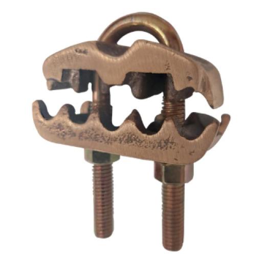 [LINKEDPROBYEPCOM_LP-CP-2/0] LINKEDPRO BY EPCOM Conector para 3 Cables de Cobre (4 - 2/0 AWG) a Tubo o Varilla (5/8 in - 3/4 in).