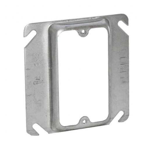 [RACO_HUB-772] Raco Sobretapa Cuadrada Galvanizada  de 4", realce de 1/2".