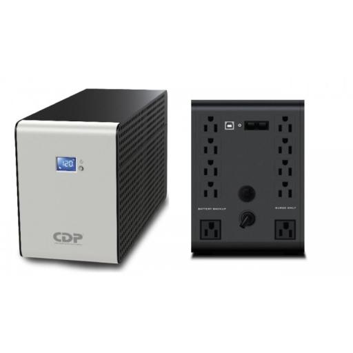 CDP NOBREAK/UPS MARCA CDP R-SMART1210 1200VA/720W 10 CONT LCD REG. BAT. SU