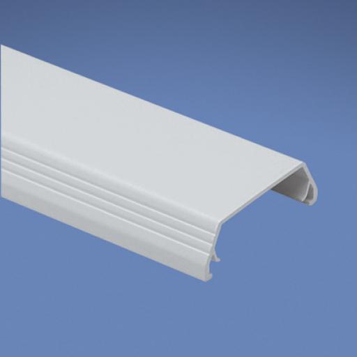 [PANDUIT_T45CWH8] Panduit Cubierta (Tapa) tipo bisagra para canaleta T-45, de PVC rígido, 60.3 x 19.1 x 2438.4 mm, Color Blanco