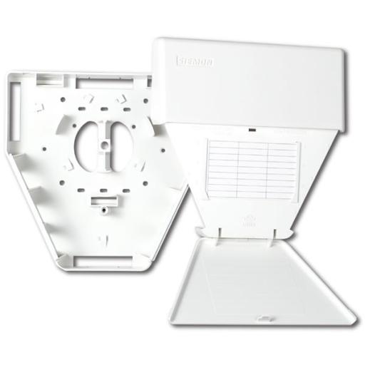 Siemon Salida Multiusuario de Telecomunicaciones (MUTOA), con tornillos de montaje y cinta adhesiva, con 18 salidas MAX, color blanco