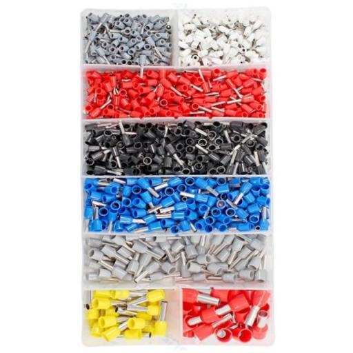 [EPCOM_EP-TK-1200] Epcom Juego de 1200 Terminales tipo Casquillo/Ferul para Cable Eléctrico 0.5 a 10.0 mm2.