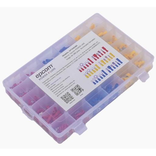 Epcom Juego de 580 pzas. Terminales Variadas con Forro y Caja de Almacenamiento.