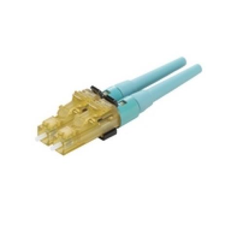 [PANDUIT_FLCDMCXAQY] Panduit Conector de Fibra Óptica LC Duplex OptiCam, Multimodo 50/125 OM3/OM4, Pre-pulido, Color Aqua